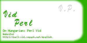 vid perl business card